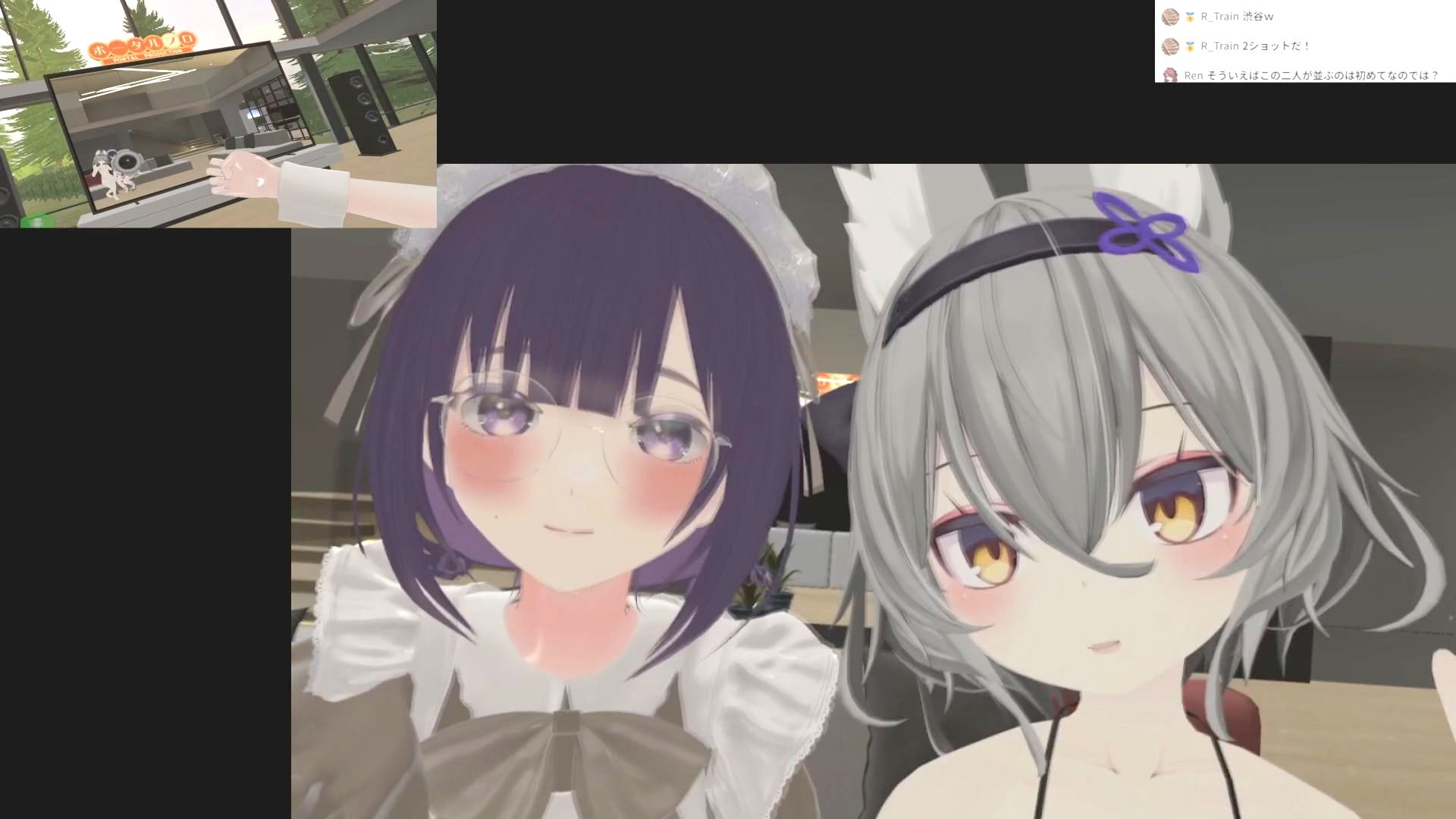 ゆらがわもふぃさんがエッチなことをしながらメタバースの中で事務乃あんずさんに撮影される動画 ymfy-20260605 サンプル画像1