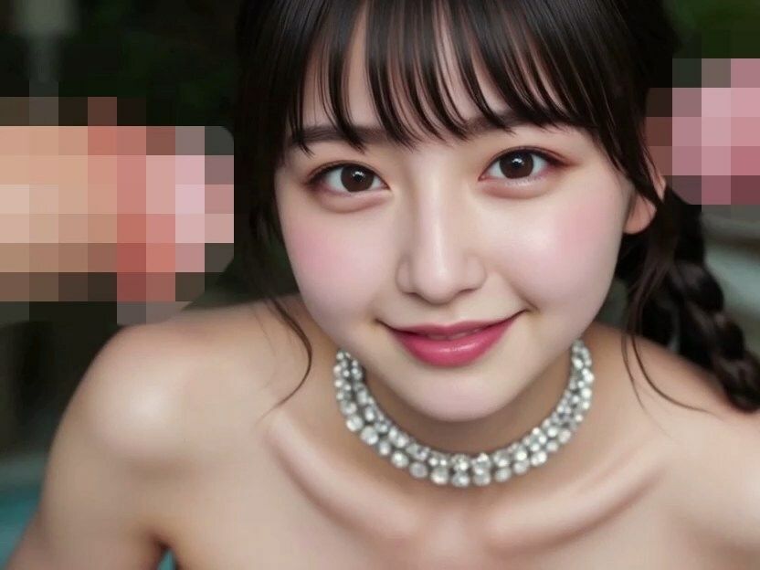 アイドルの笑顔に大量顔射プールサイド撮影会 サンプル画像2