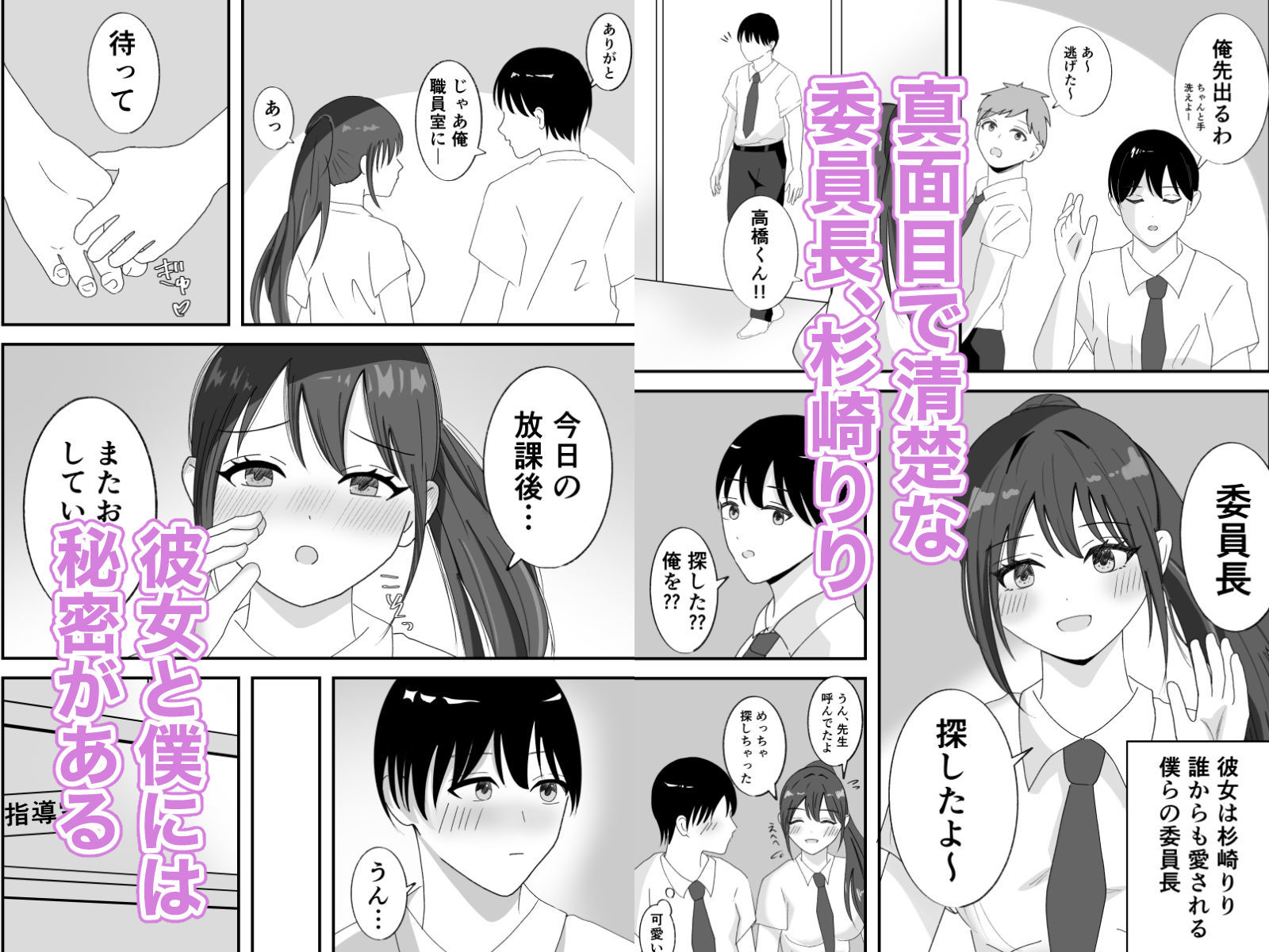 エチメイト 清楚な委員長と性欲処理の関係になった話 サンプル画像1