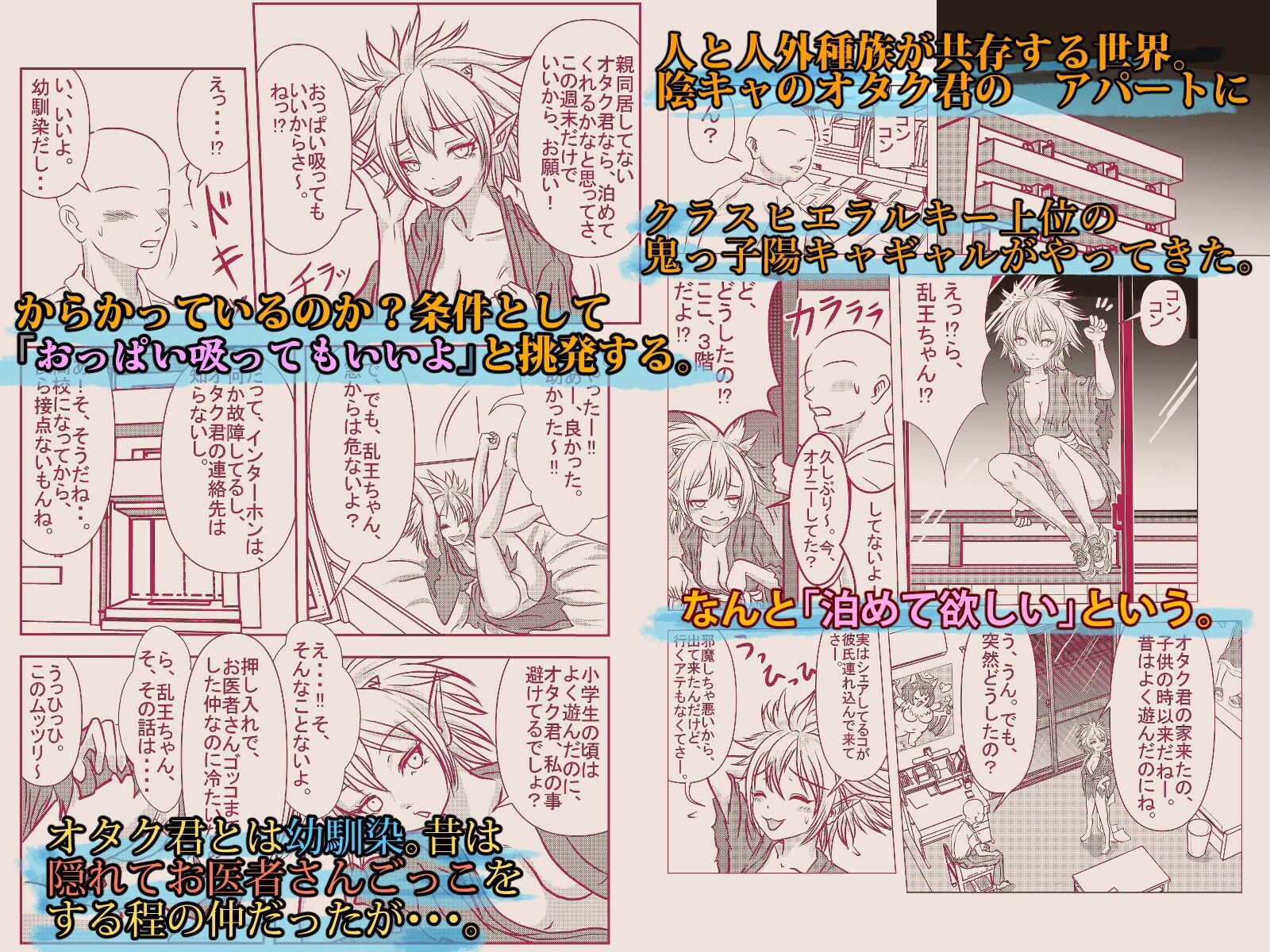 ギャルになった幼馴染が「一晩泊めて欲しい」とオタクの僕を頼って来た サンプル画像1