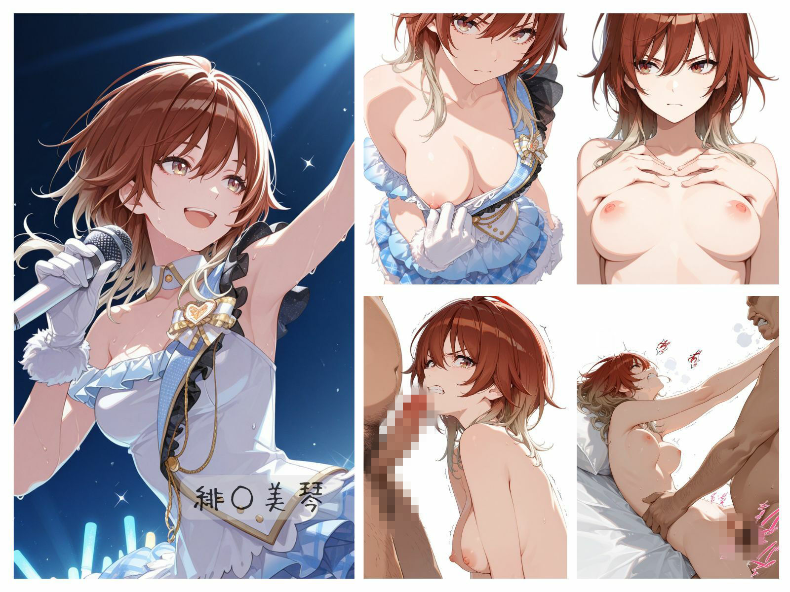 シャイニーアイドル全裸図鑑 L’A○tica＆S○His編 サンプル画像6