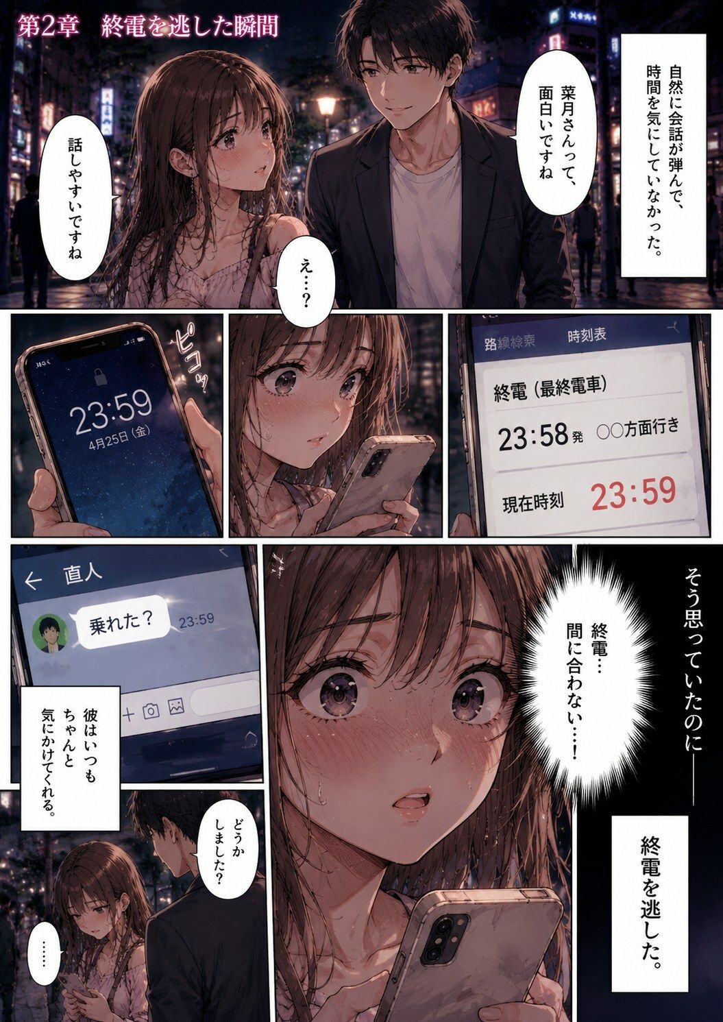 ナンパ男に連れて行かれた夜、彼氏には言えない ―断れなかった― サンプル画像2