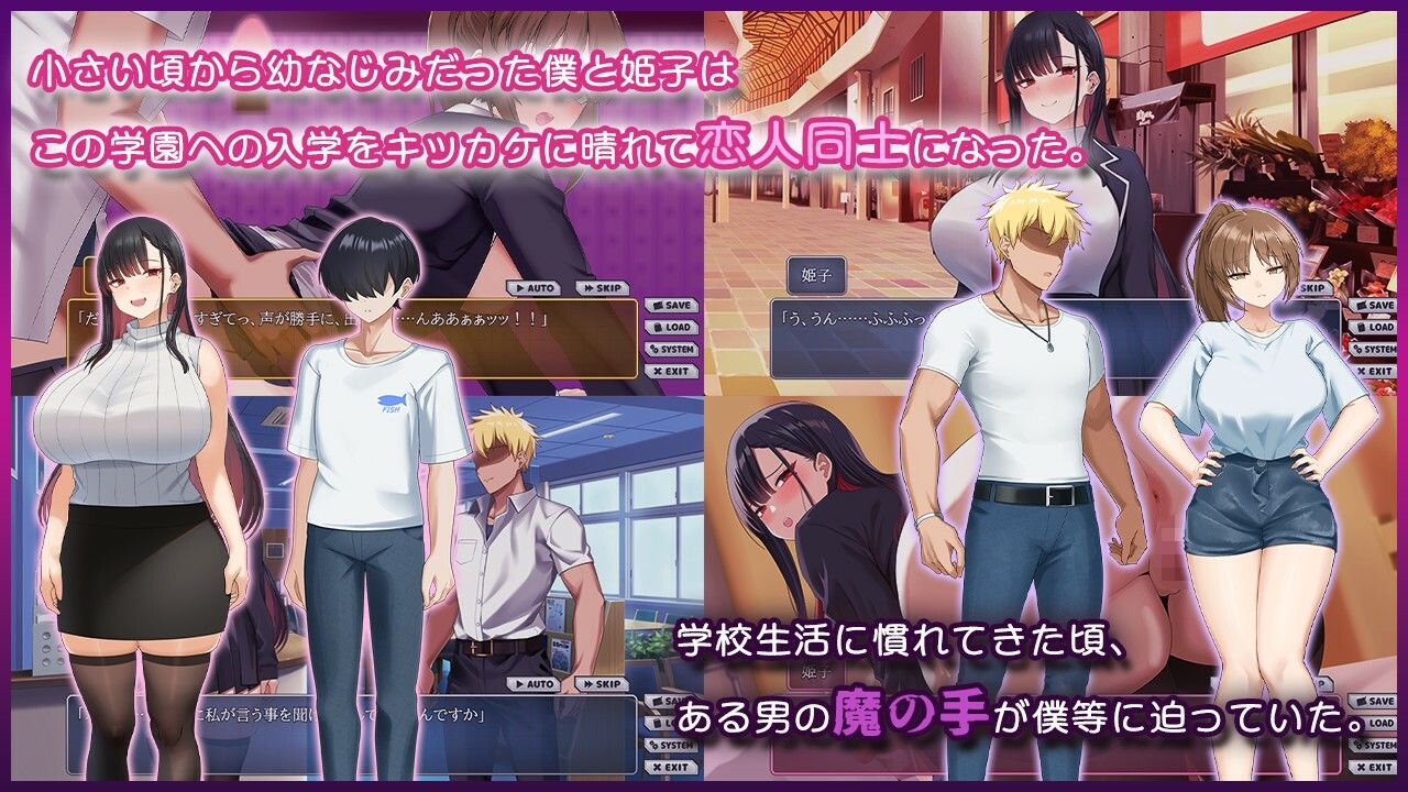 ネトラレヒロイン姫子 -秘密の学園性活- サンプル画像2