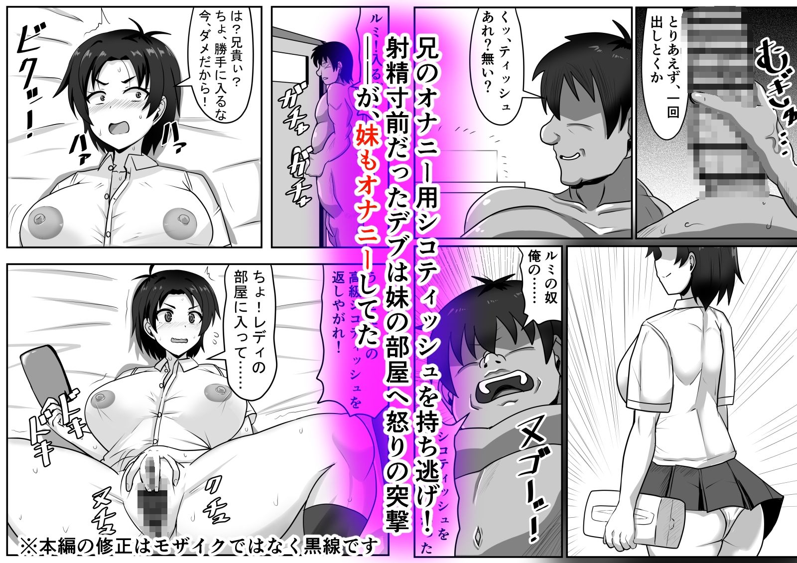 二軍妹と童貞デブ兄貴 サンプル画像2