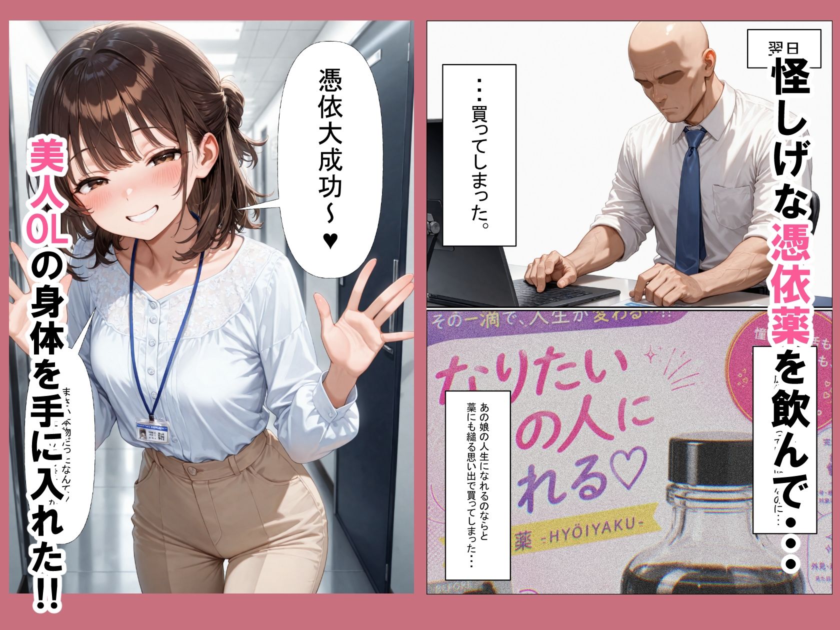 人格射精IV〜ただの中年男が美人OLの人格排泄  人生乗っ取ってメスになる話〜 サンプル画像2