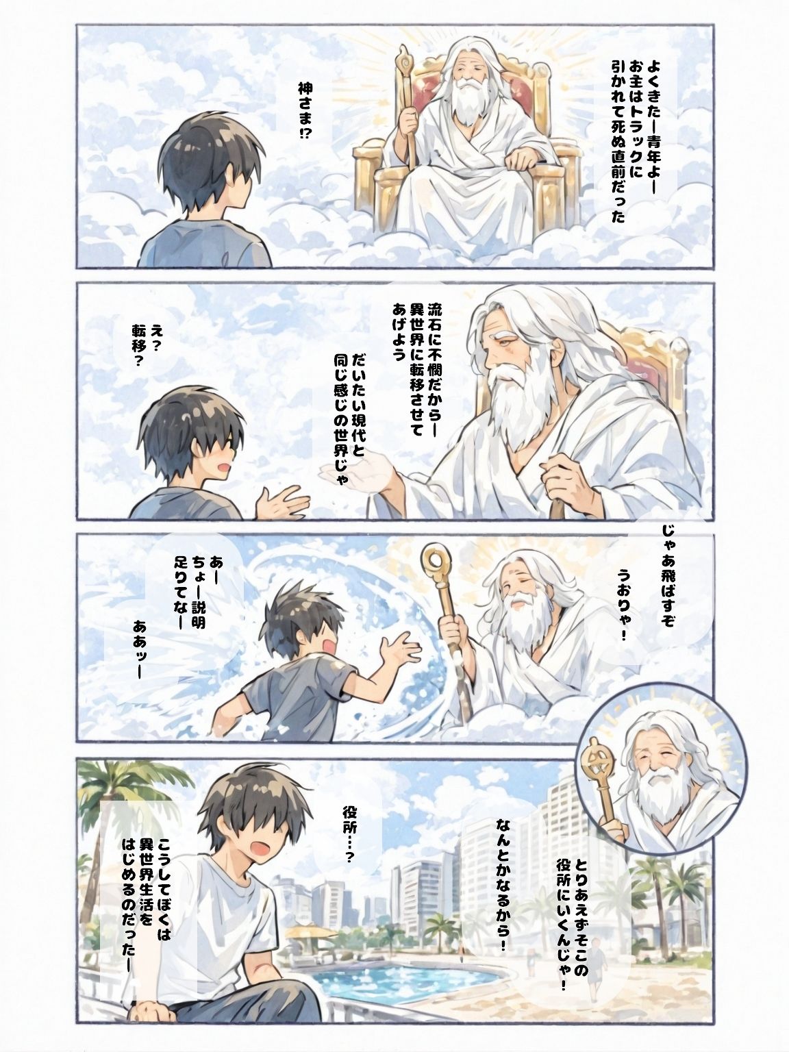女性だらけの世界に転移してえっちなお姉さんにお世話される話 サンプル画像3