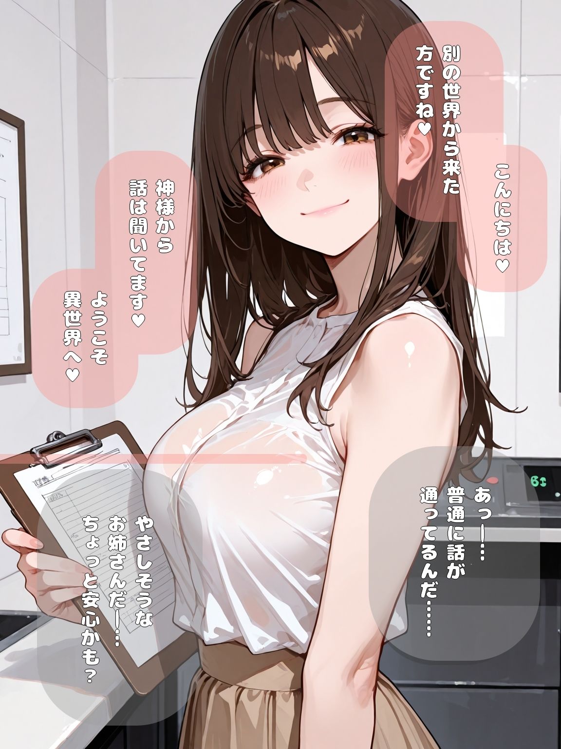 女性だらけの世界に転移してえっちなお姉さんにお世話される話 サンプル画像4