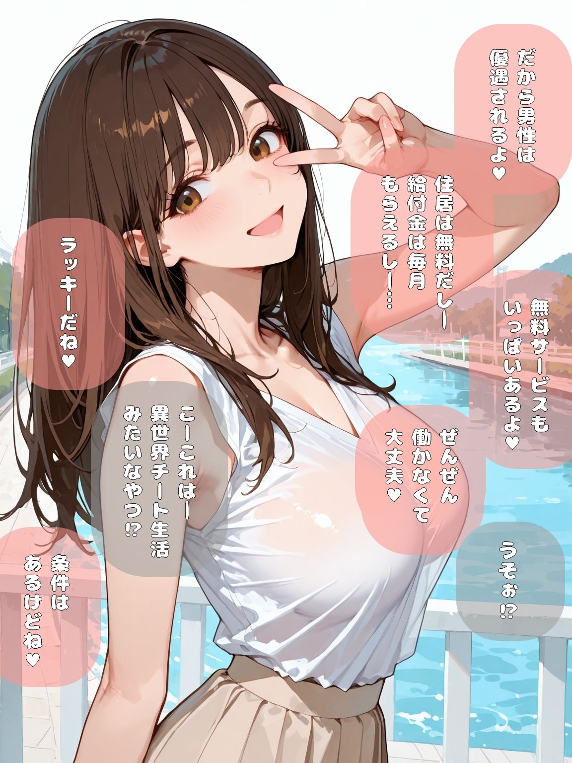 女性だらけの世界に転移してえっちなお姉さんにお世話される話 サンプル画像9