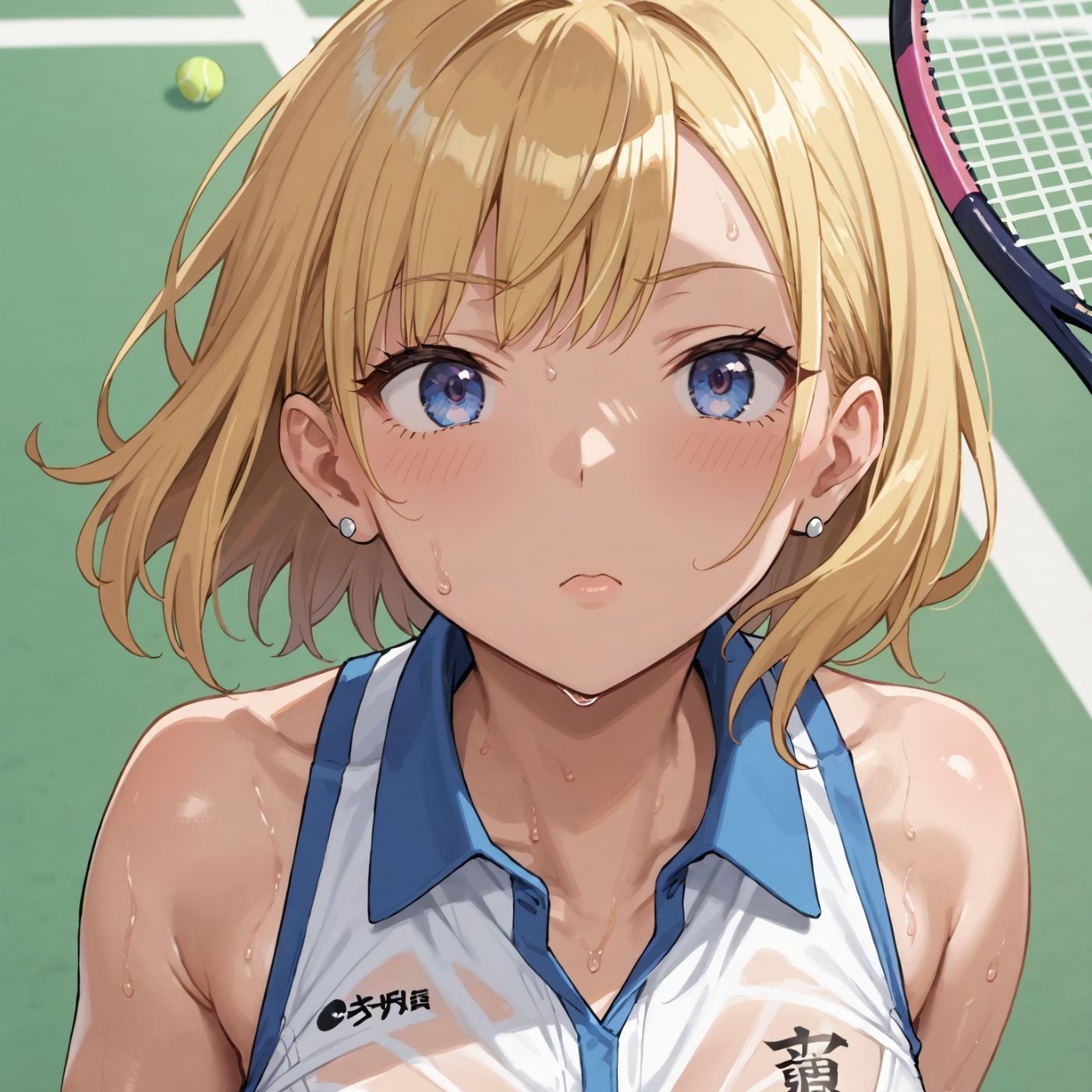 学園性活！ユニフォームに滲む汗 テニス部の本気がエロい2【汗かく美少女の厳選CG411枚収録】スマホ向け サンプル画像5