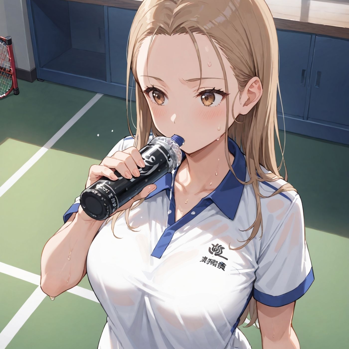 学園性活！ユニフォームに滲む汗 テニス部の本気がエロい2【汗かく美少女の厳選CG411枚収録】スマホ向け サンプル画像6