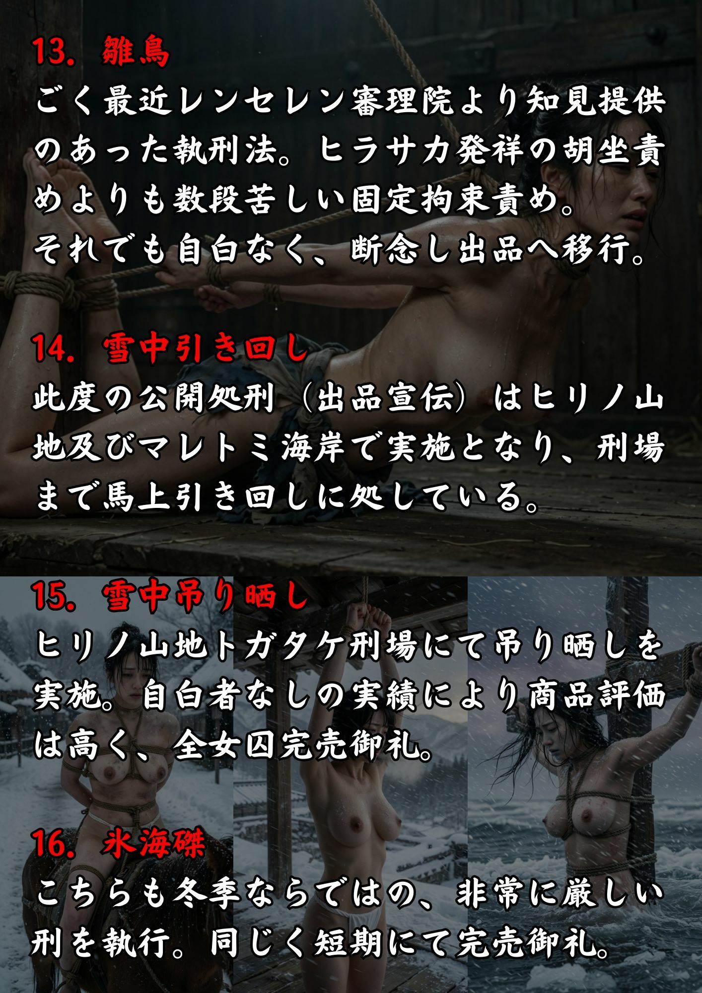 実写風拘束責めショート動画集  レンセレン審理院執刑映像資料集〜第四拷 国賊下手人仕置帖〜 サンプル画像5