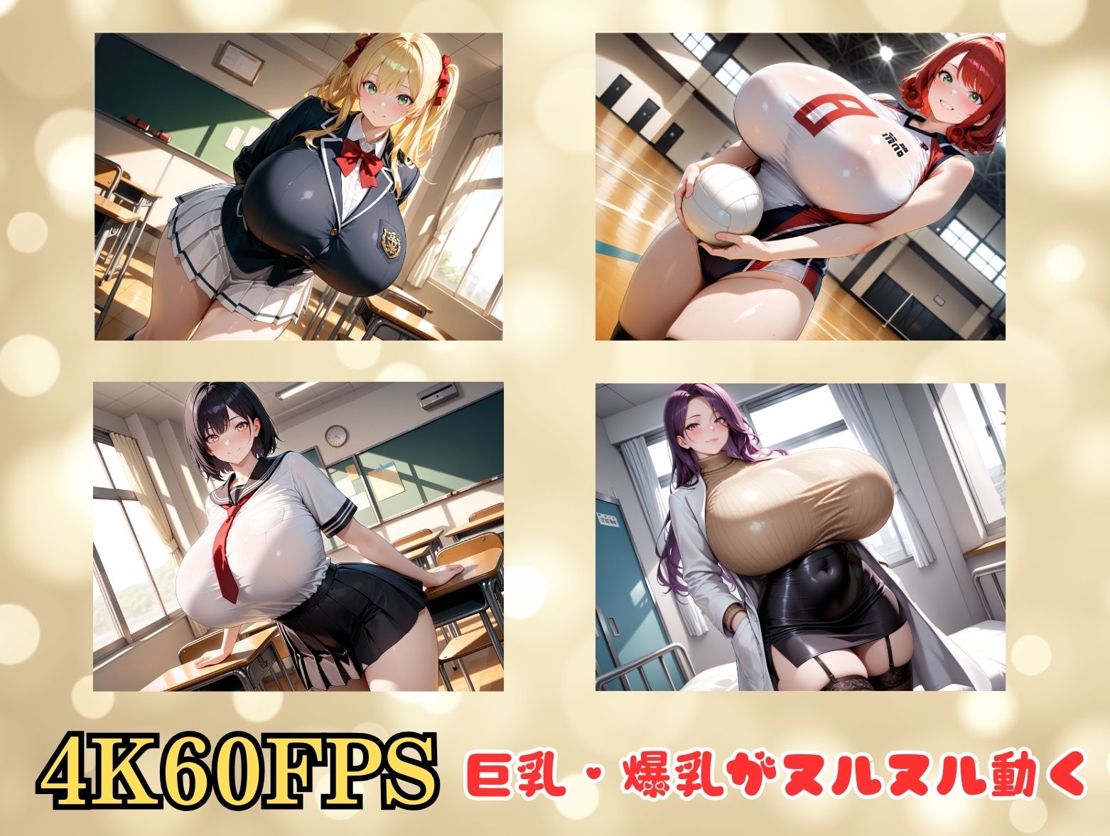 巨乳だけの元女学園着衣セックス集総集編 サンプル画像4