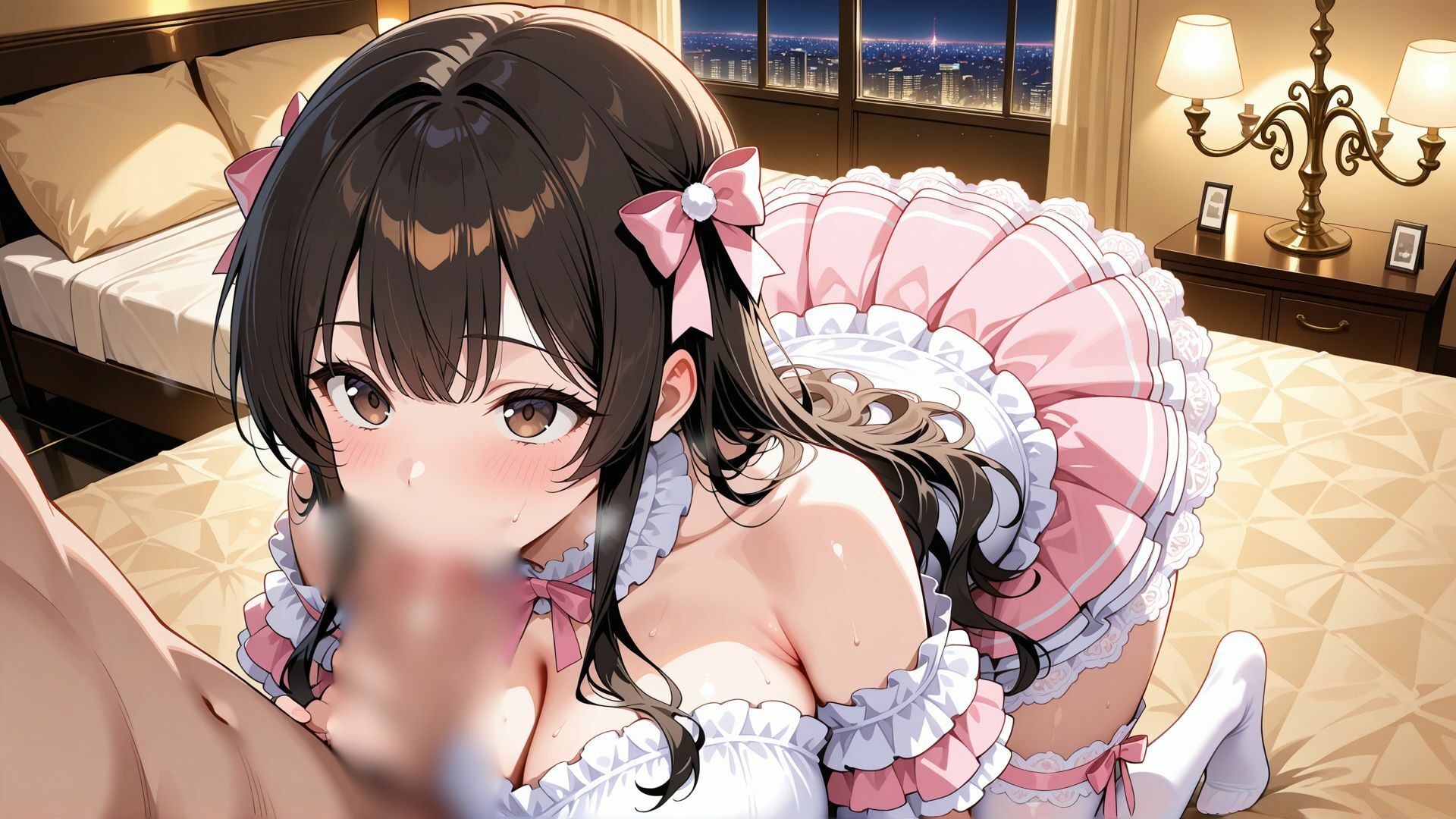 巨乳グラビア姉妹の枕営業 〜プロデューサーの太い肉棒に喘ぐ姉妹〜 サンプル画像5