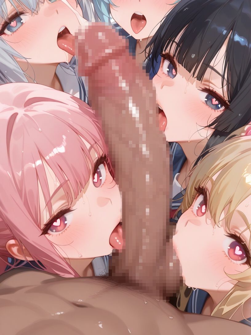 巨乳制服女子とハーレムエッチ9 サンプル画像5