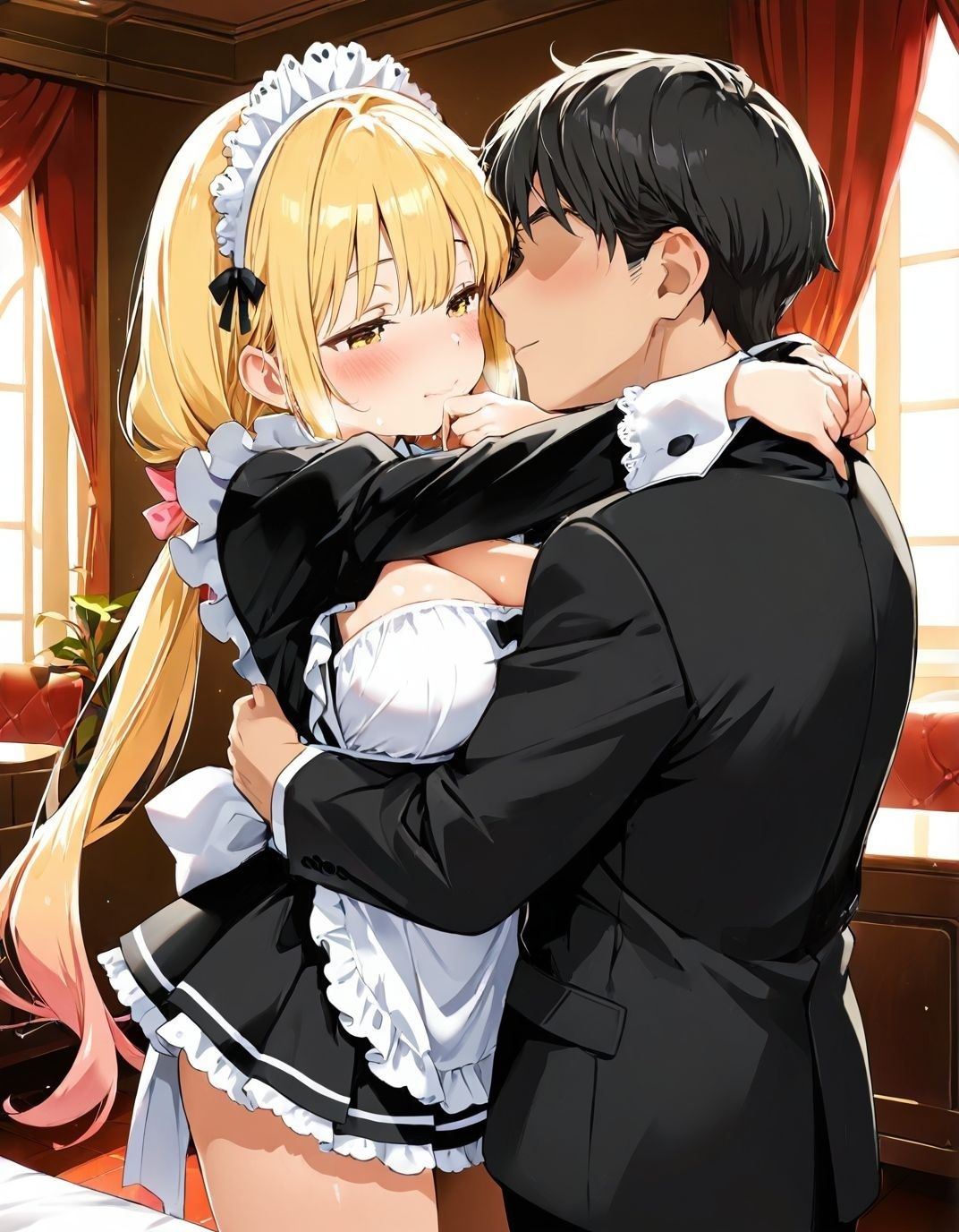 幼馴染と結婚するためにデキ婚狙うことにしました！ シャーリー編 半袖メイドVer サンプル画像2