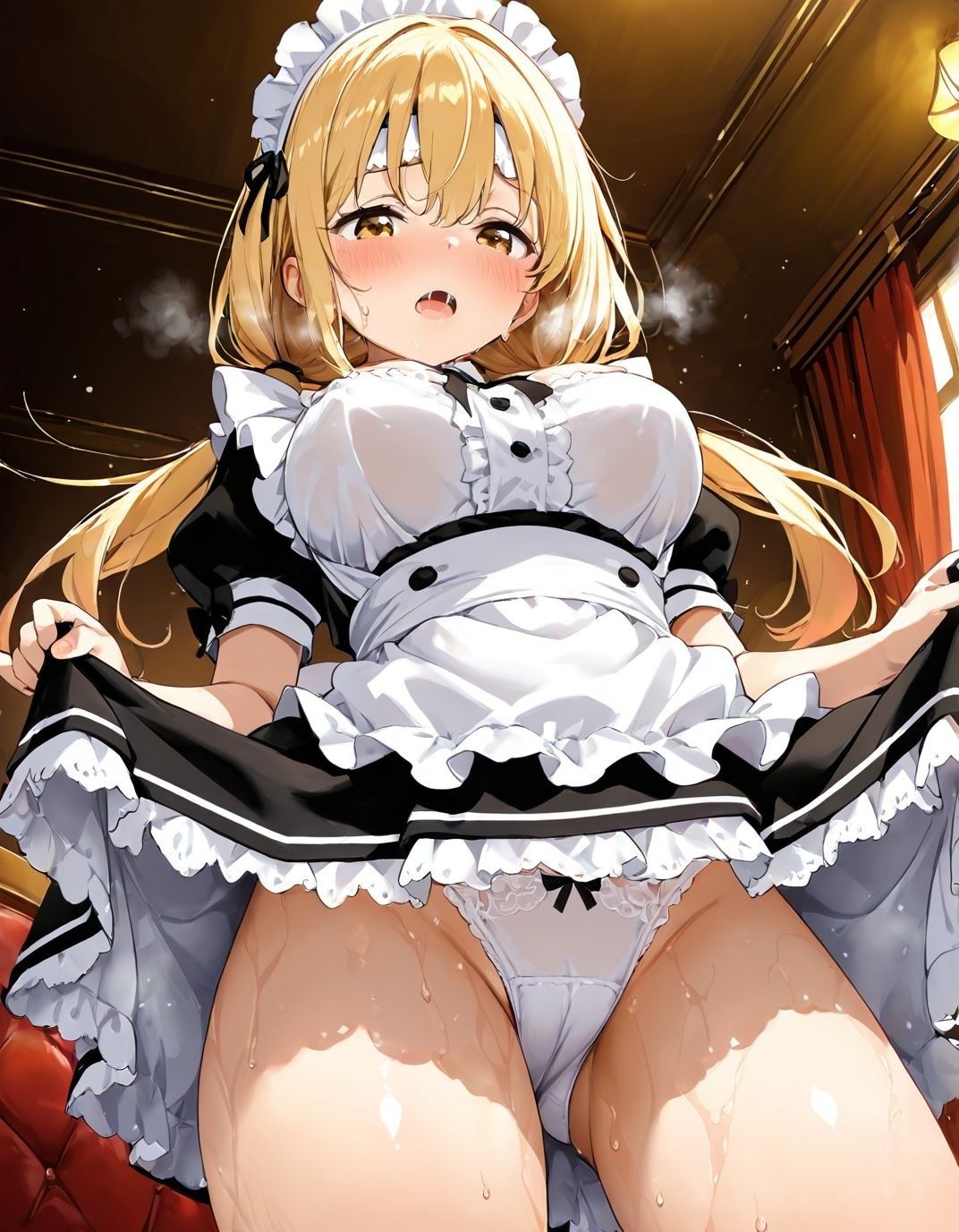 幼馴染と結婚するためにデキ婚狙うことにしました！ シャーリー編 半袖メイドVer サンプル画像3