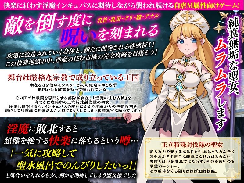 性感帯育成SLG  インキュバスの呪い サンプル画像2