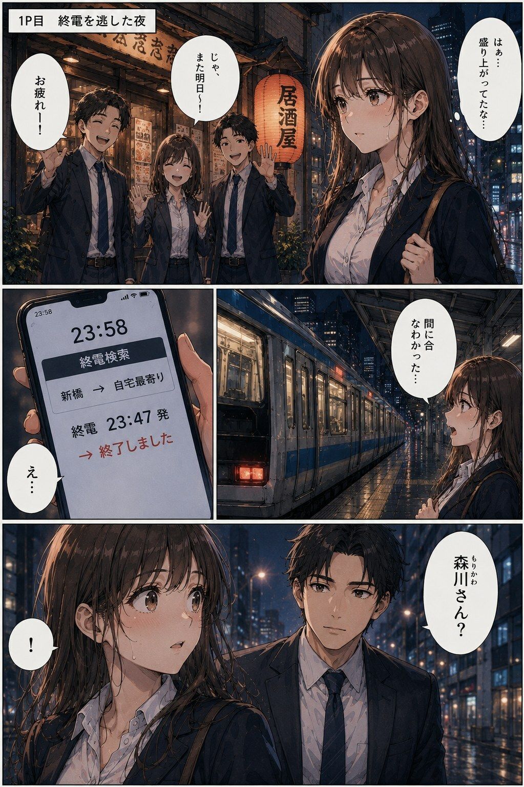 新入社員の彼女は、終電を逃した夜を忘れられなかった ―教育係の上司と、もう一度だけ― サンプル画像1