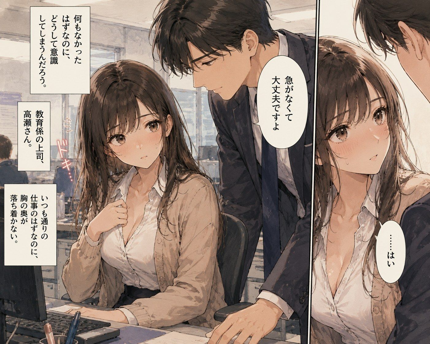 新入社員の彼女は歓迎会のあと帰らなかった ―教育係の上司― サンプル画像1