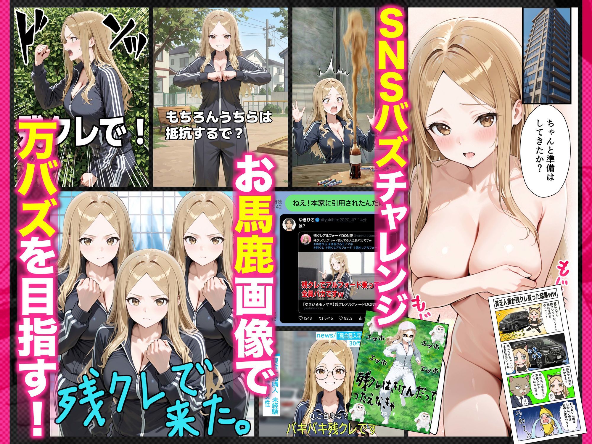 残クレアルフォード元ヤン人妻（32歳3人子持ちママ）NTR PART3（SNSバズチャレンジ編） サンプル画像7
