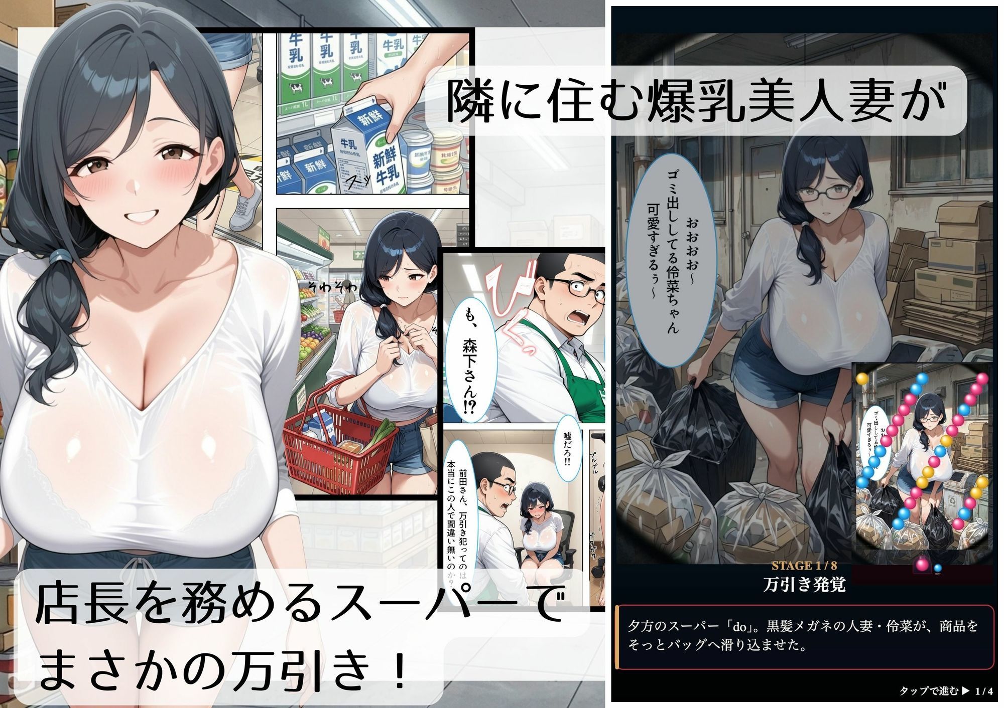 爆乳マン引き主婦 〜憧れの人妻に体で制裁させる〜 サンプル画像1