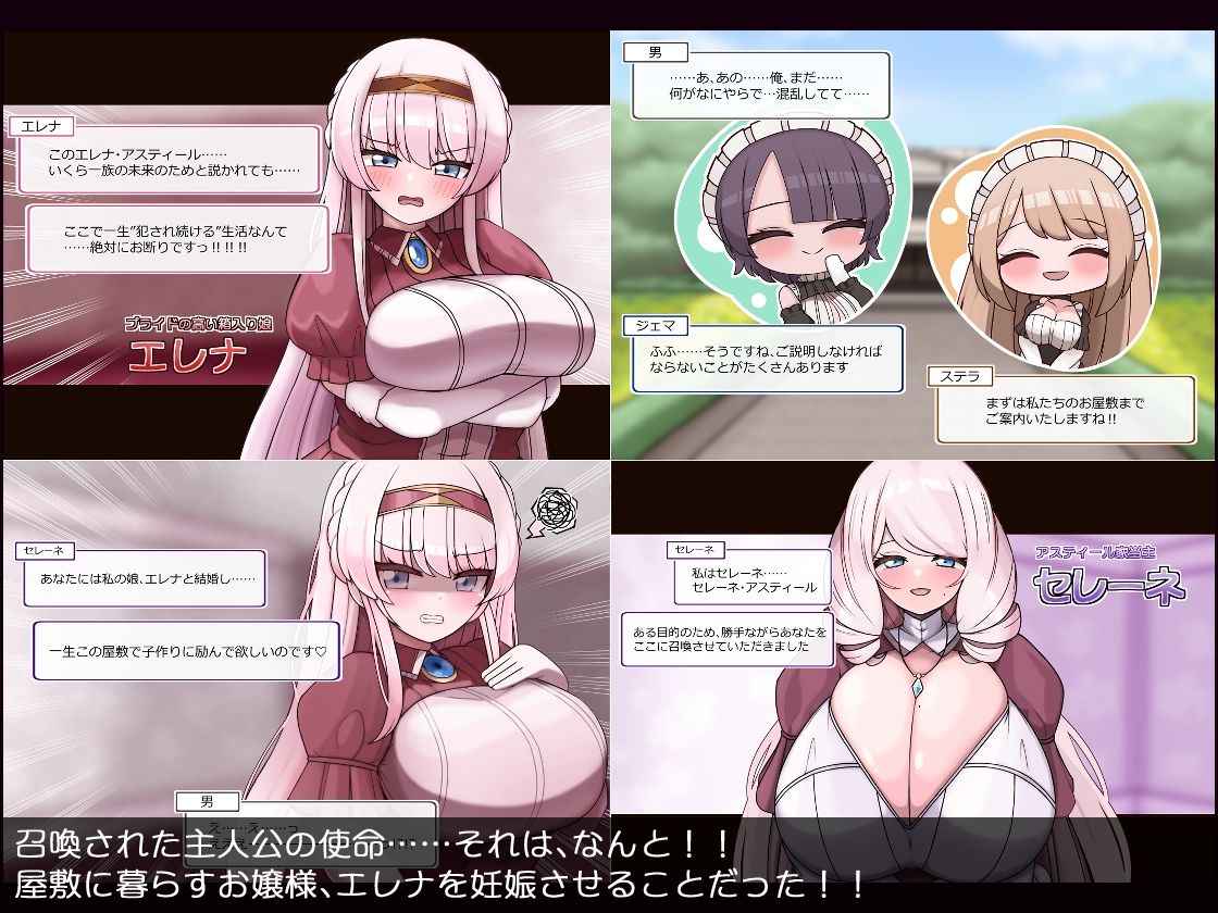 爆乳令嬢とむちむちメイド ハラマセ懇願ハーレム生活 サンプル画像2