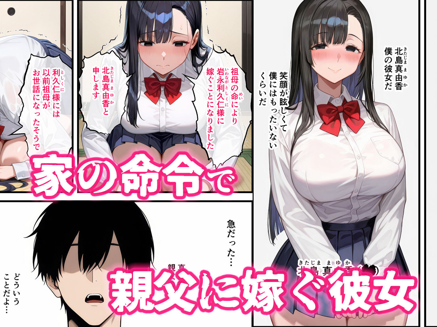 父の子を孕む彼女、彼女が母になった日〜最愛の彼女が寝取られて、父とボテ腹セックスの日々を過ごす サンプル画像3