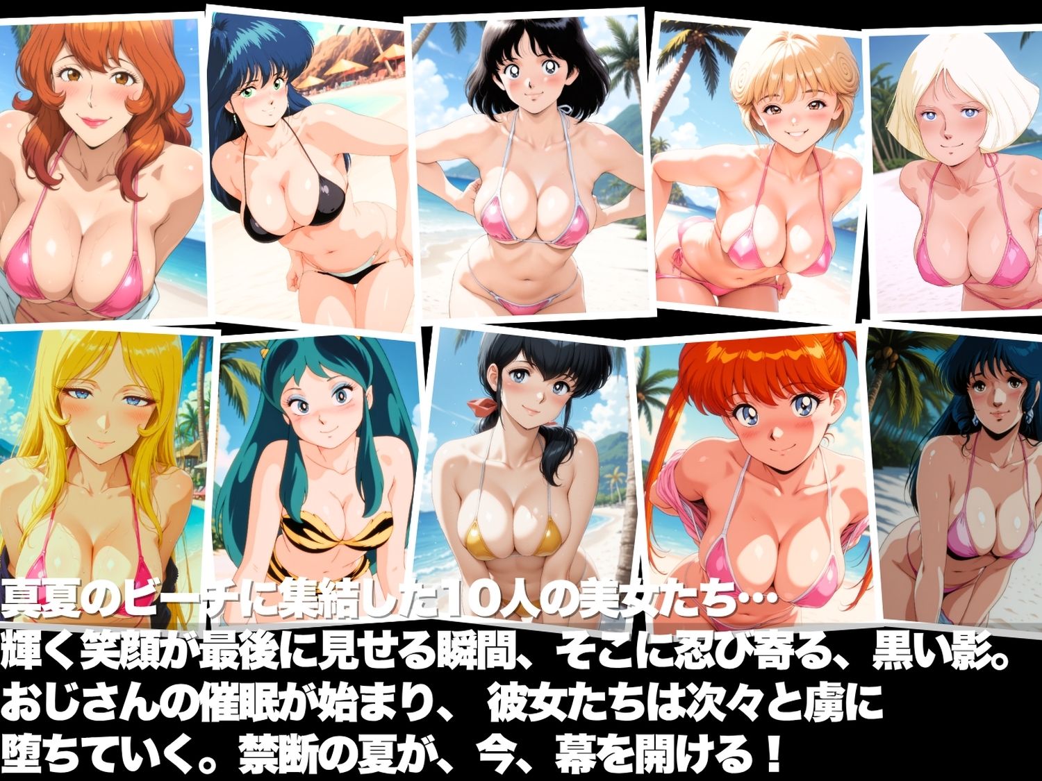 真夏の海辺で堕ちて 〜おじさんの虜になって妊娠するまで〜 いろいろ編 サンプル画像1