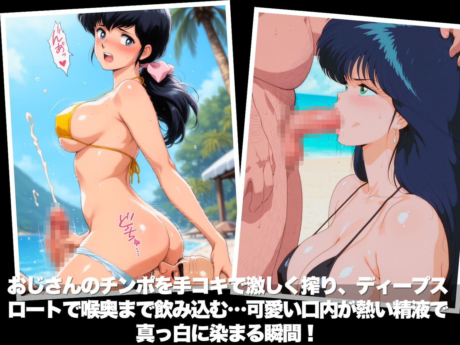 真夏の海辺で堕ちて 〜おじさんの虜になって妊娠するまで〜 いろいろ編 サンプル画像4
