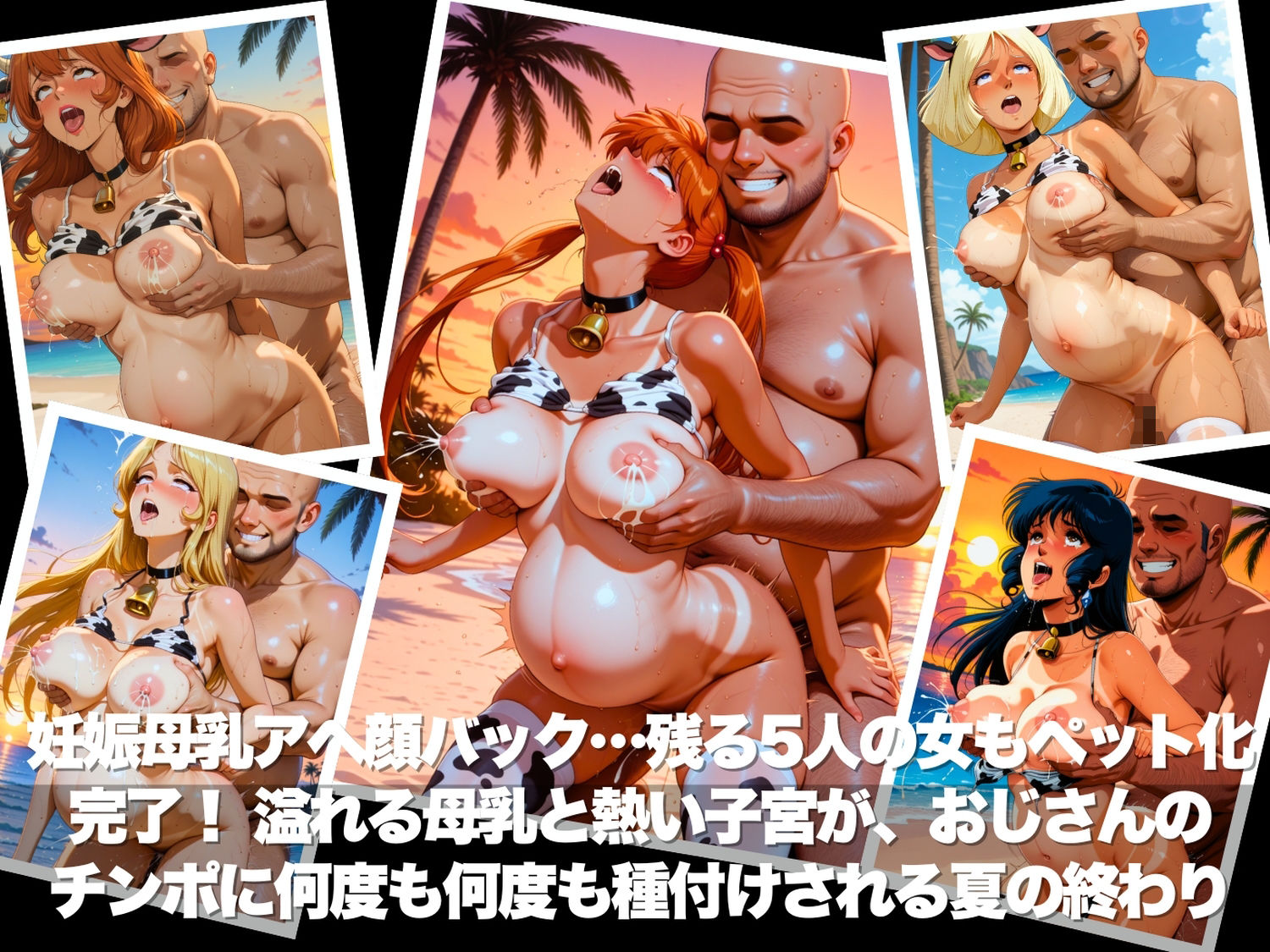 真夏の海辺で堕ちて 〜おじさんの虜になって妊娠するまで〜 いろいろ編 サンプル画像9