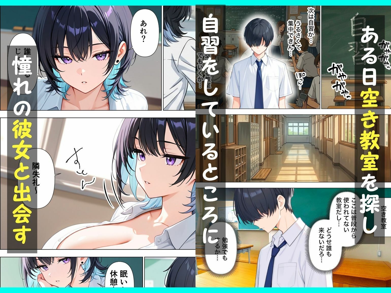 童貞陰キャの僕がジト目クールギャルと絶頂しないと出られない部屋で生ハメセックスしまくる話 サンプル画像2