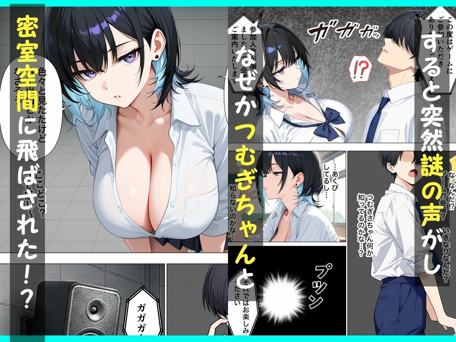 童貞陰キャの僕がジト目クールギャルと絶頂しないと出られない部屋で生ハメセックスしまくる話 サンプル画像3