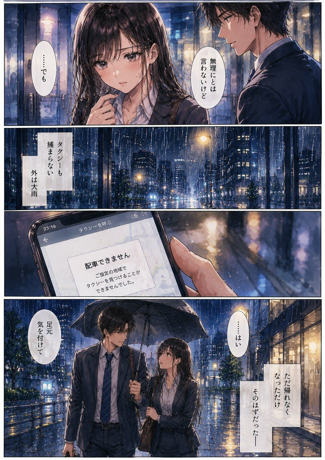 終電を逃した夜、彼女は上司の家に泊まった ―帰れない理由― サンプル画像2