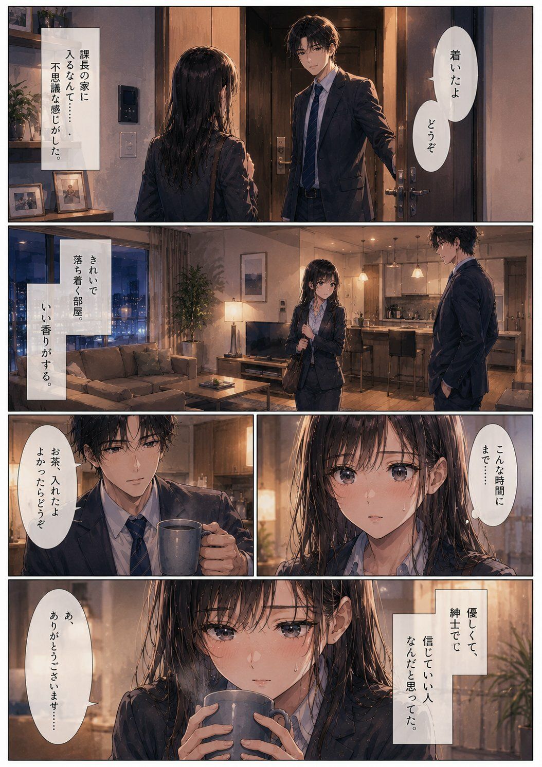 終電を逃した夜、彼女は上司の家に泊まった ―帰れない理由― サンプル画像3