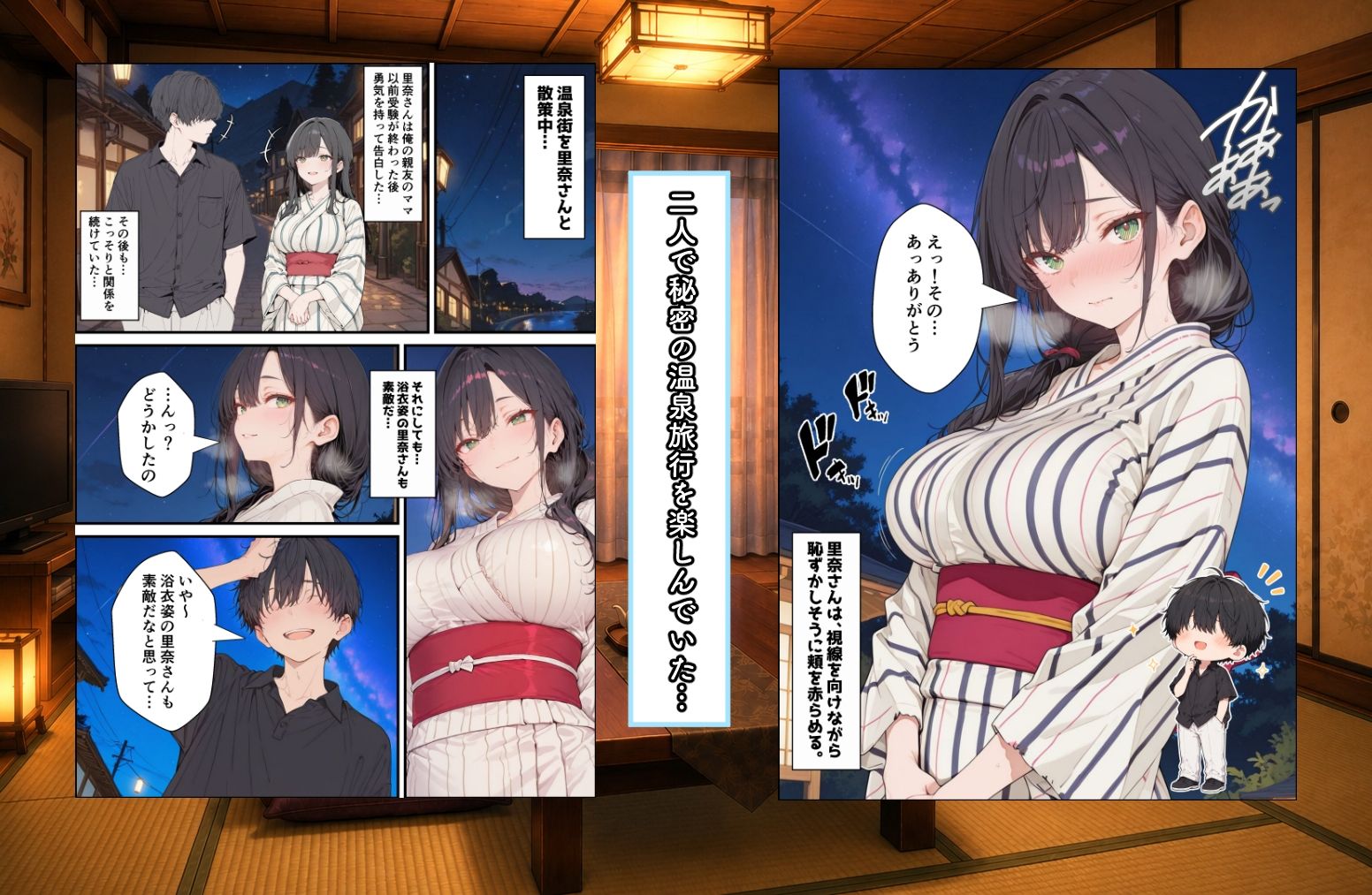 親友のママに欲情しちゃった僕は土下座して膣内射精させてもらいました 〜 秘密の温泉旅行 〜 サンプル画像2