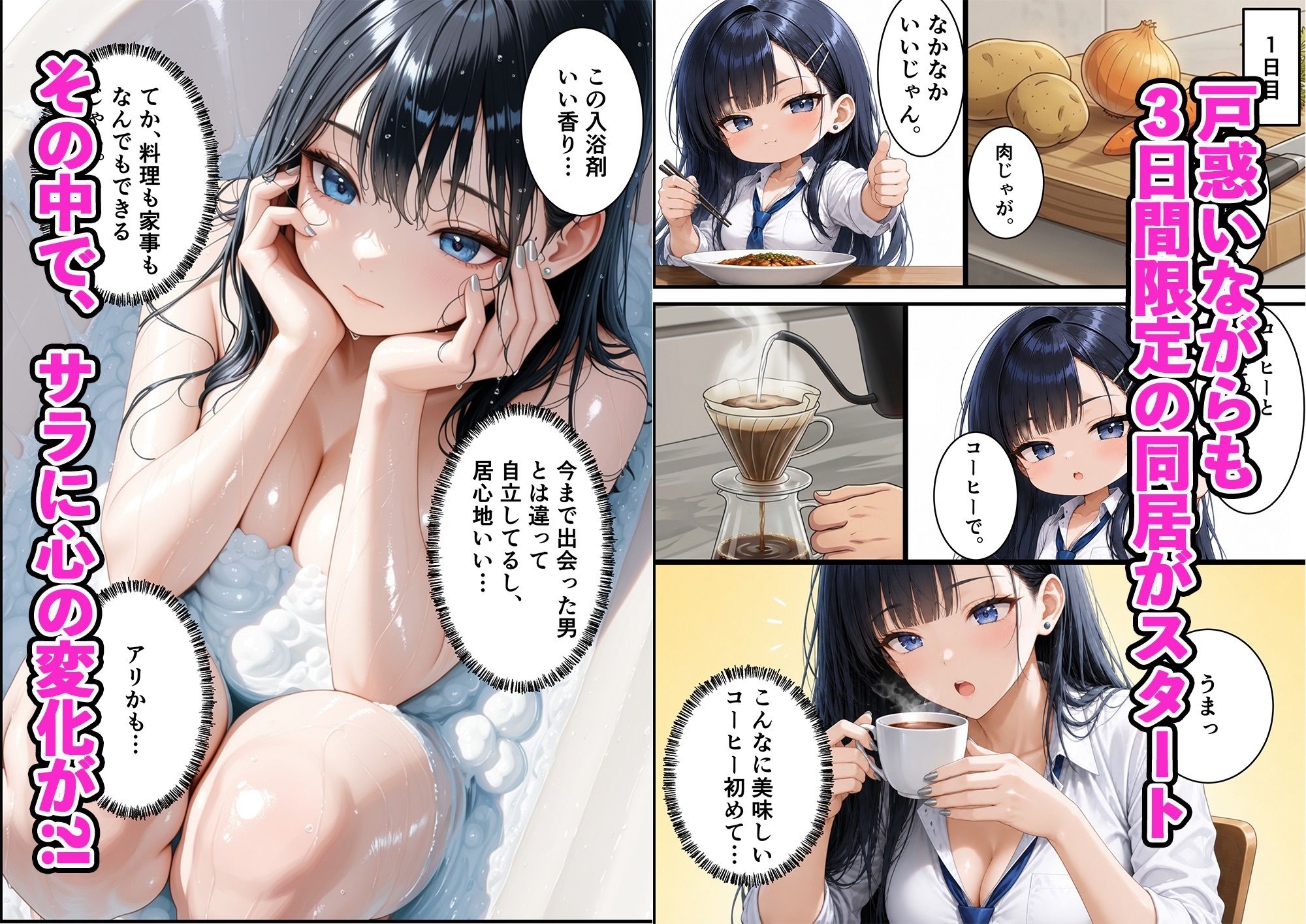 隣人のクールギャルを助けたら実はどスケベで搾取され続ける話 サンプル画像3