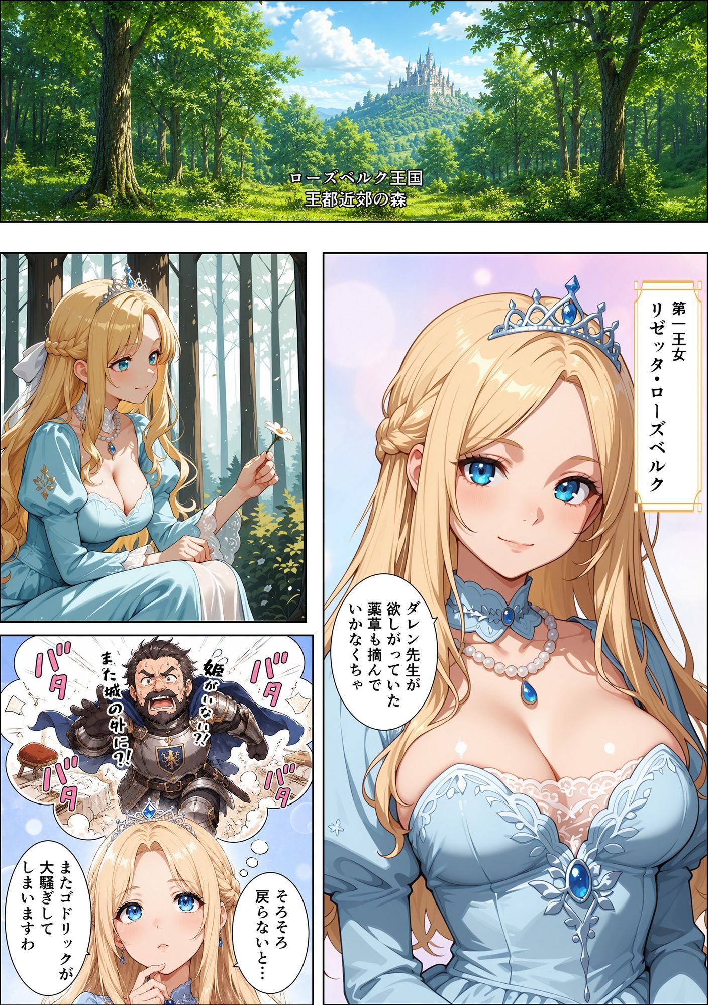 魔女の呪いで眠ってしまったお姫さまにハゲデブおじさんが種付け中出し！ サンプル画像2