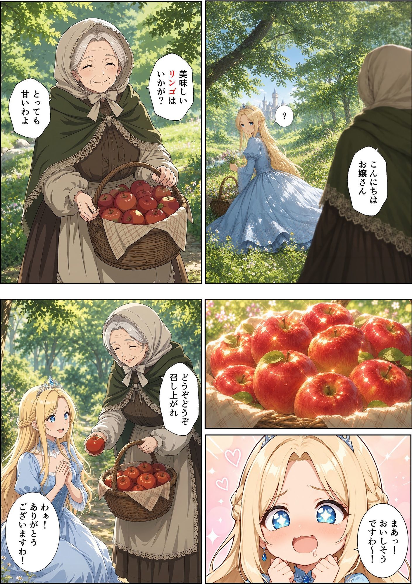 魔女の呪いで眠ってしまったお姫さまにハゲデブおじさんが種付け中出し！ サンプル画像3