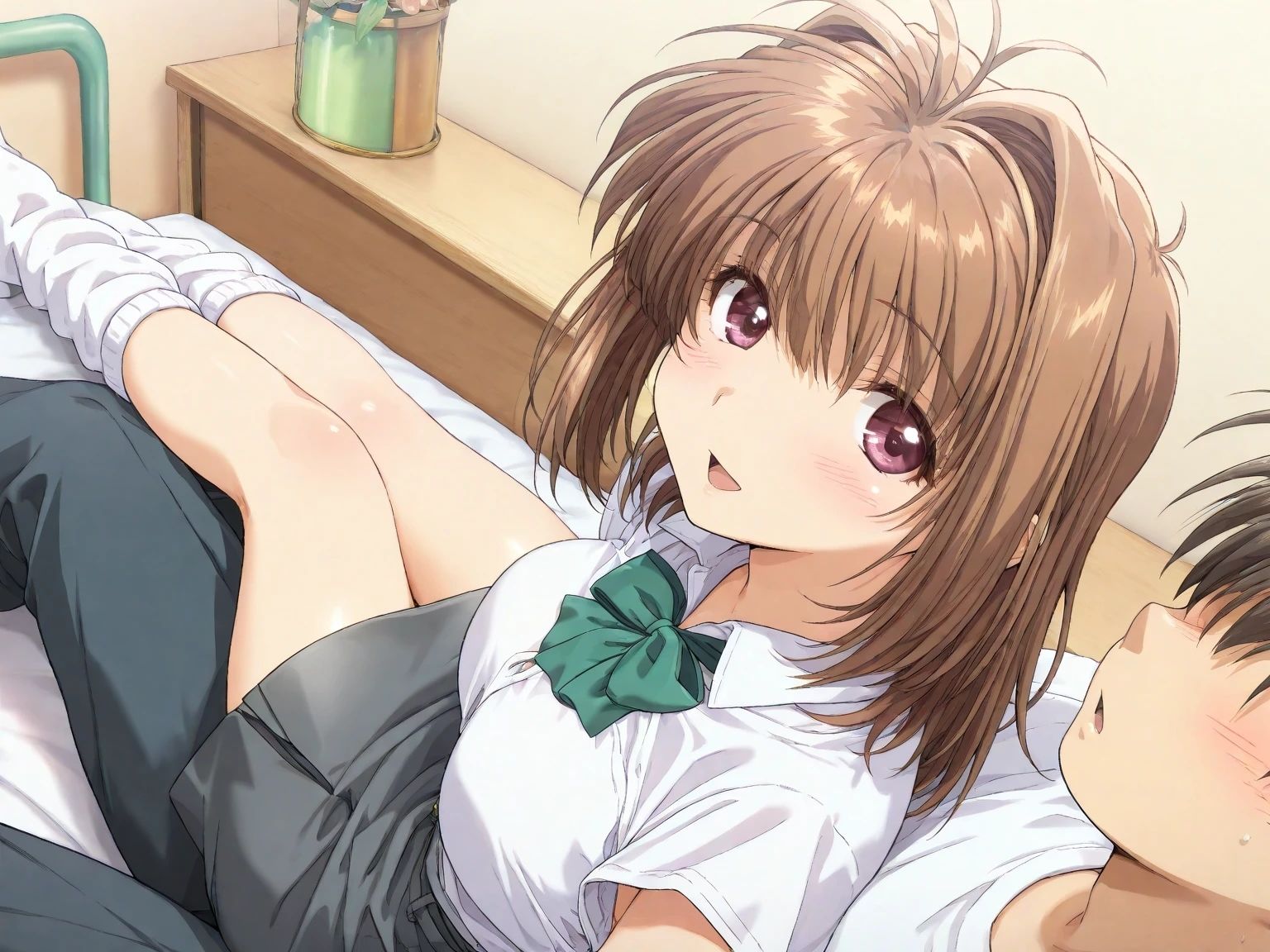 AIイラストCG集134 ミニスカ宅配ガール  理恵ちゃん サンプル画像4