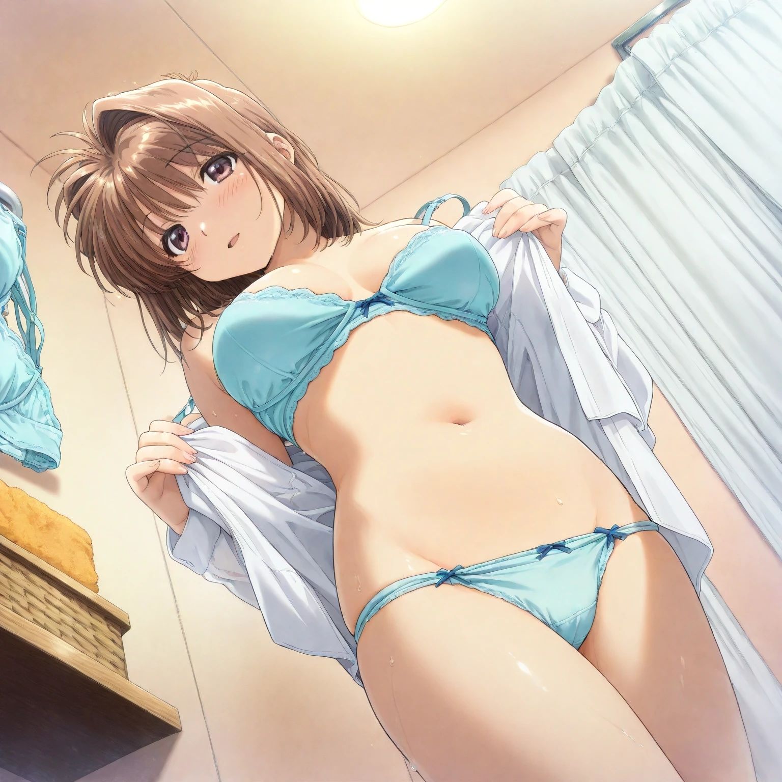 AIイラストCG集134 ミニスカ宅配ガール  理恵ちゃん サンプル画像6
