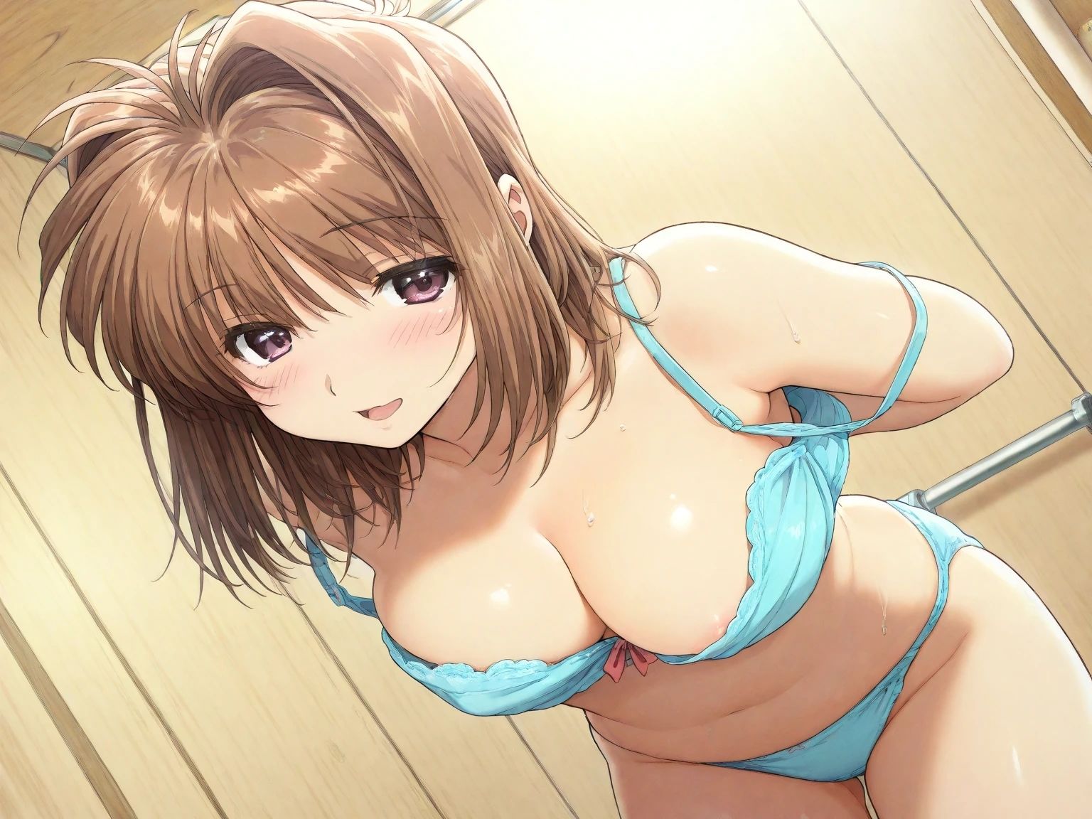 AIイラストCG集134 ミニスカ宅配ガール  理恵ちゃん サンプル画像7