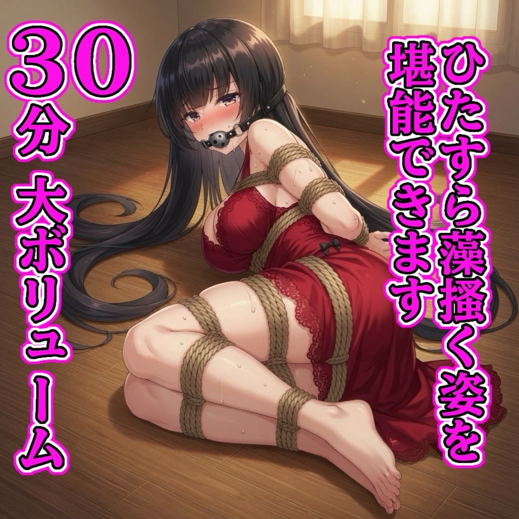 DID緊縛フェチの至宝 30分もがき動画 〜多様な猿轡と姿勢で身じろぎする少女たち サンプル画像4