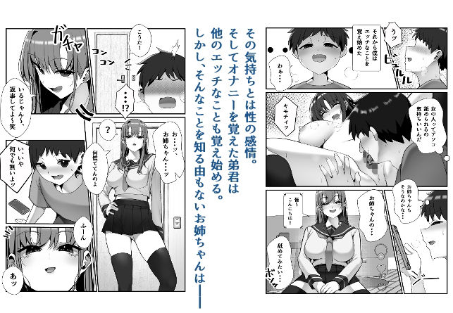 SNSでバズっている姉に筆おろししてもらう話 サンプル画像3