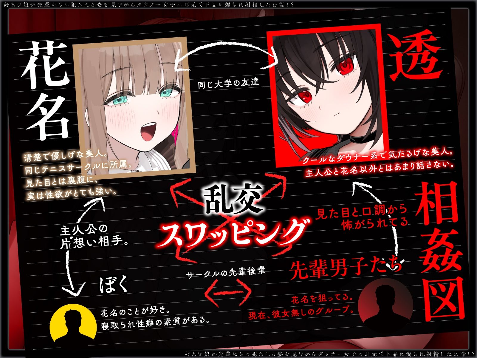 c【NTRヤリサー合宿×スワップ】好きな娘が先輩たちに犯●れる姿を見ながらダウナー女子に耳元で下品に煽られ射精したお話！？【淫語?囁き?背徳感?】【NTRヤリサー合宿×スワップ】好きな娘が先輩たちに犯●れる姿を見ながらダウナー女子に耳元で下品に煽られ射精したお話！？【淫語?囁き?背徳感?】【NTRヤリサー合宿×スワップ】好きな娘が先輩たちに犯●れる姿を見ながらダウナー女子に耳元で下品に煽られ射精したお話！？【淫語?囁き?背徳感?】【NTRヤリサー合宿×スワップ】好きな娘が先輩たちに犯●れる姿を見ながらダウ サンプル画像4