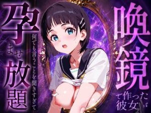 喚鏡で作った彼女が何でも言うことを聞きすぎて孕ませ放題  桐○谷直葉