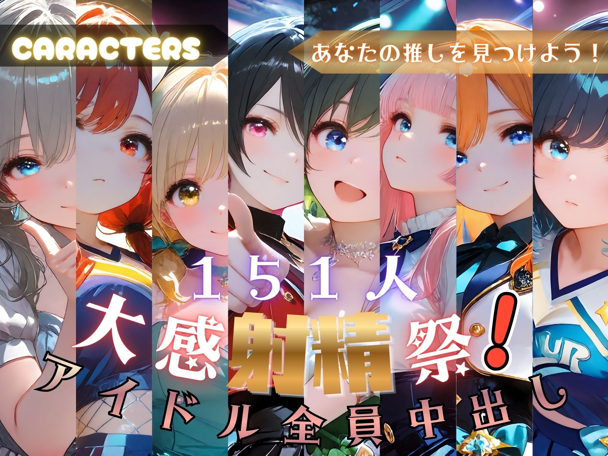 【4K神画質120fps】アイドル151人163分 全員中出しSEX 大感射精祭！ サンプル画像6