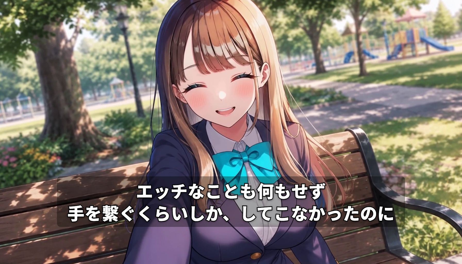 【GAME】ターコイズアイズの巨乳ハーフ彼女がおじさんに寝取られた話 サンプル画像2