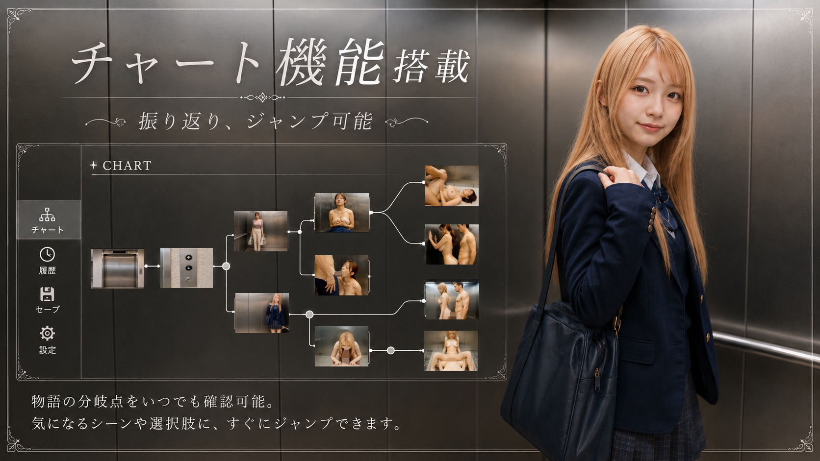 【フル実写動画】密室エレベーターに閉じ込められヤリマン巨乳人妻/ギャル/アイドルと中出しセックスした件 サンプル画像6
