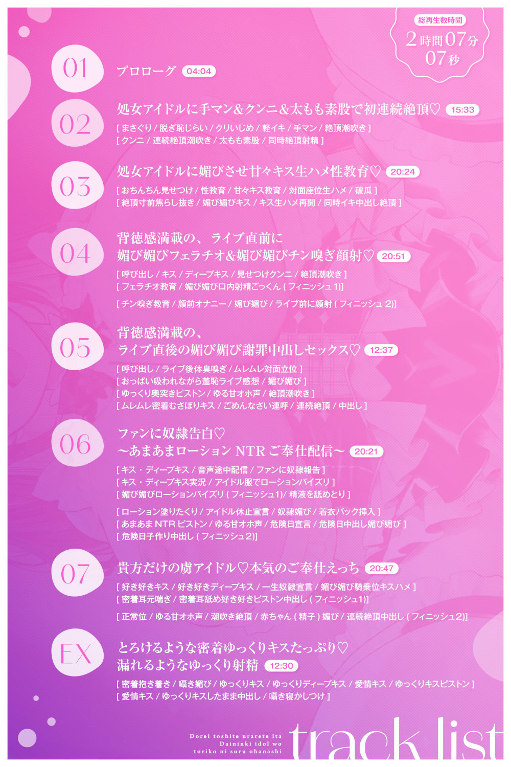 【媚び媚び性教育2】奴●として売られていた大人気アイドルを虜にするお話【キス大好き奴●】 サンプル画像4