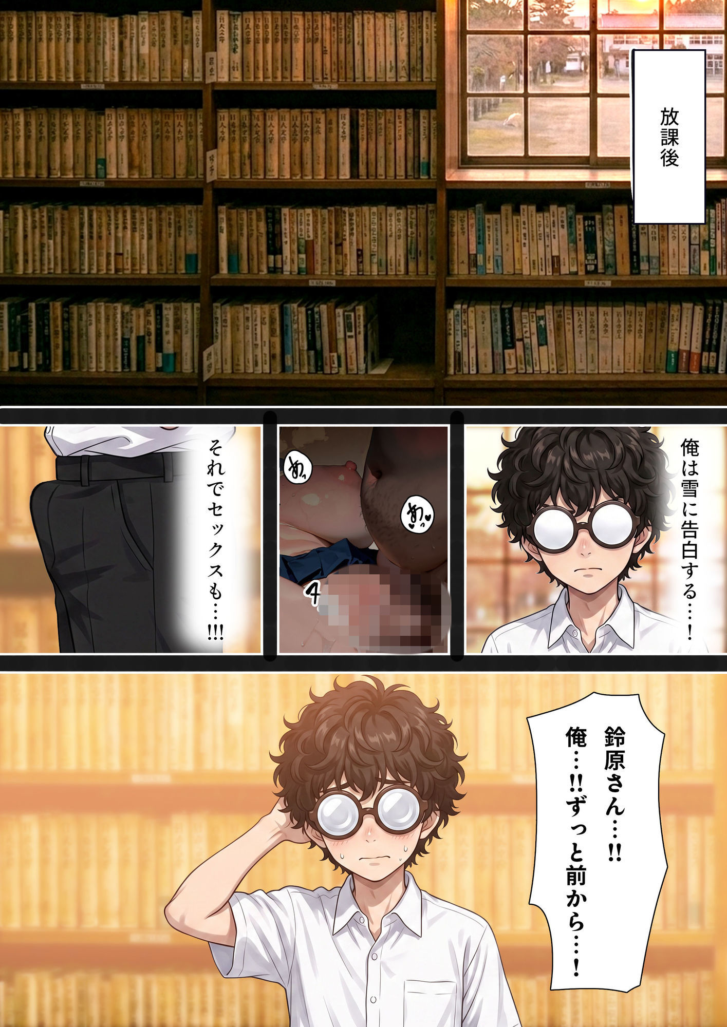 【本編25P＋おまけ16P】初恋の美少女は教師の性奴●に堕ち、快楽を貪る サンプル画像5